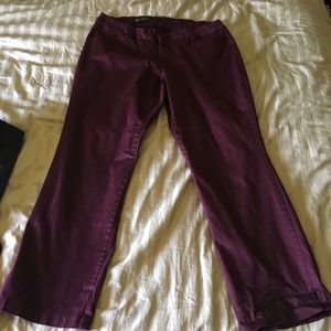 Lee’s Burgundy Dress Slacks Size 18W